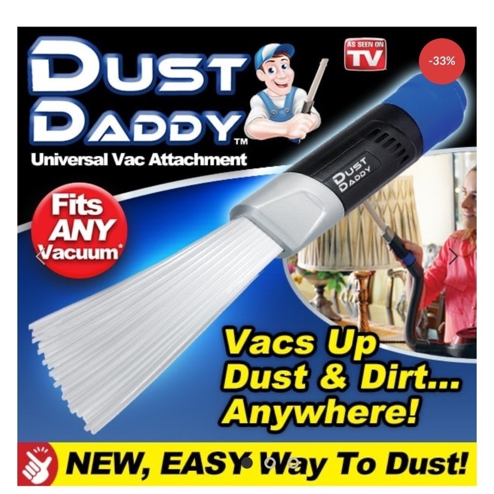 Dust Daddy Universal Vac Attachment - Blue and Black